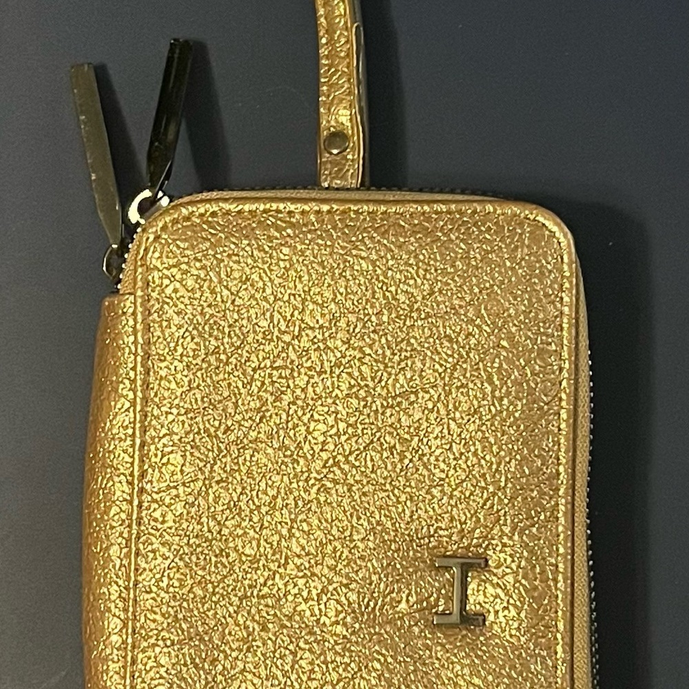 Rose Gold Halston Wristlet Clutch Wallet NWOT